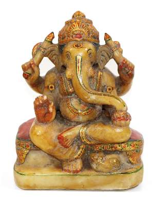 Bild Nr.1: 126-2255 Ganesha prächtige Marmorfigur: (Asiatika)