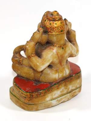 Bild Nr.3: 126-2255 Ganesha prächtige Marmorfigur: (Asiatika)