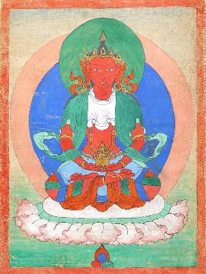Bild Nr.1: 126-2275 Miniaturthangka.: (Asiatika)