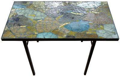 Bild Nr.1: 126-2301 Mosaiktisch um 1960.: (Möbel, Design)