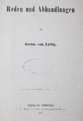 Bild Nr.1: 126-232 Liebig,J.v.: (Aus der Sammlung Professor Dr.Dr.Johannes Büttner Teil 1)