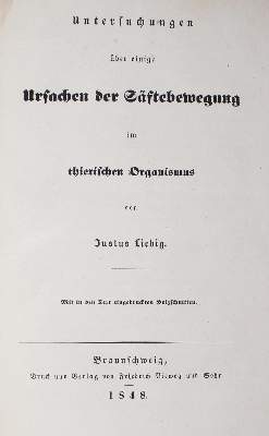 Bild Nr.1: 126-235 Liebig,J.(v.).: (Aus der Sammlung Professor Dr.Dr.Johannes Büttner Teil 1)