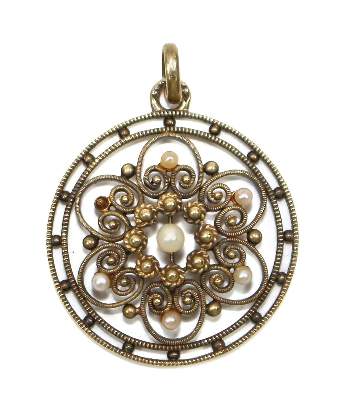 Bild Nr.1: 126-2353 Anhänger um 1890.: (Schmuck, Anhänger)
