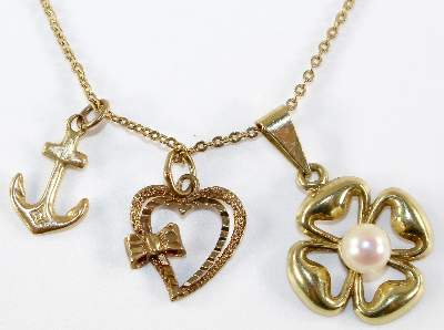 Bild Nr.1: 126-2355 Collier mit Anker,: (Schmuck, Anhänger)