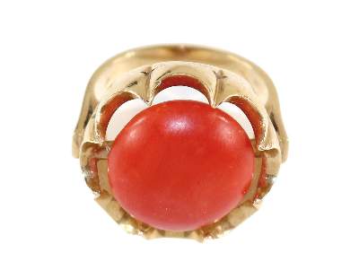 Bild Nr.1: 126-2419 Korallenring Wien: (Schmuck, Koralle)