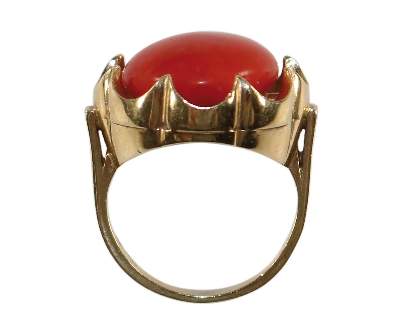Bild Nr.3: 126-2419 Korallenring Wien: (Schmuck, Koralle)