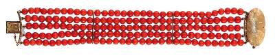 Bild Nr.1: 126-2422 Prächtiges Korallen-Armband.: (Schmuck, Koralle)