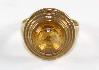Bild Nr.1: 126-2437 Citrinring 585 GG: (Schmuck, Ringe)