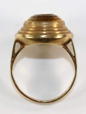 Bild Nr.2: 126-2437 Citrinring 585 GG: (Schmuck, Ringe)