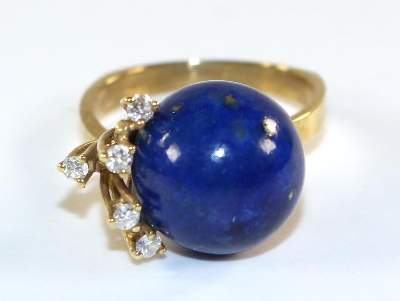 Bild Nr.1: 126-2440 Lapis- Diamantring: (Schmuck, Ringe)