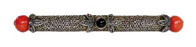 Bild Nr.1: 126-2462 Korallenbrosche des: (Schmuck, Theodor Fahrner)