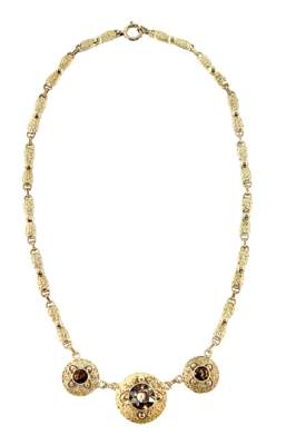 Bild Nr.1: 126-2469 Rauchquarzcollier: (Schmuck, Theodor Fahrner)