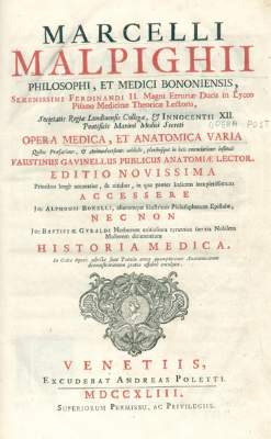 Bild Nr.1: 126-247 Malpighi,M.: (Aus der Sammlung Professor Dr.Dr.Johannes Büttner Teil 1)