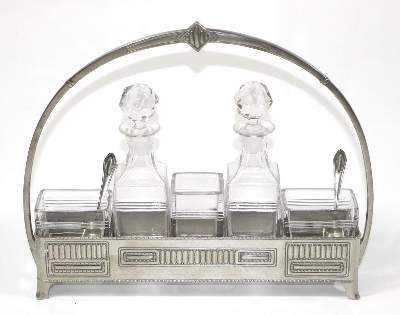 Bild Nr.1: 126-2528 Menagere des Jugendstil: (Silber, Versilbertes)
