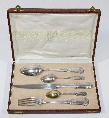 Bild Nr.3: 126-2528 Menagere des Jugendstil: (Silber, Versilbertes)