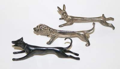 Bild Nr.1: 126-2529 Messerbänke des Art Deko: (Silber, Versilbert)