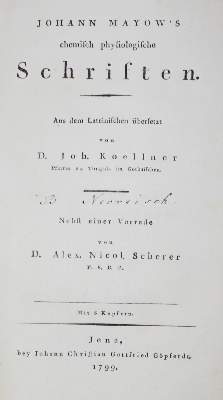 Bild Nr.1: 126-255 Mayow,J.: (Aus der Sammlung Professor Dr.Dr.Johannes Büttner Teil 1)
