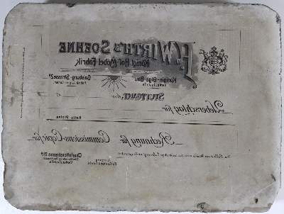 Bild Nr.1: 126-2738 Lithographie-Stein.: (Varia)