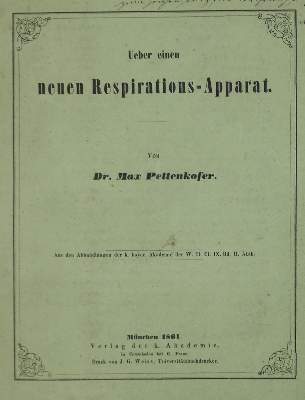 Bild Nr.1: 126-279 Pettenkofer,M.: (Aus der Sammlung Professor Dr.Dr.Johannes Büttner Teil 1)