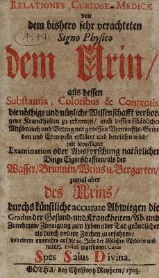 Bild Nr.1: 126-288 Relationes curiose-medicae: (Aus der Sammlung Professor Dr.Dr.Johannes Büttner Teil 1)