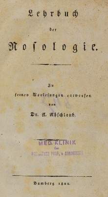 Bild Nr.1: 126-291 Röschlaub,A.: (Aus der Sammlung Professor Dr.Dr.Johannes Büttner Teil 1)