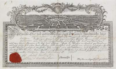 Bild Nr.1: 126-2931 Gesellenbrief.: (Deutschland, Karlsruhe)