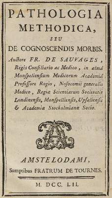 Bild Nr.1: 126-305 Sauvages,F.de.: (Aus der Sammlung Professor Dr.Dr.Johannes Büttner Teil 1)