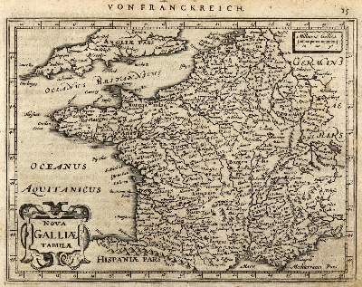 Bild Nr.1: 126-3057 Nova galiae Tabula. - Picardia. -Bologna Guines com.: (Ausland, Frankreich)