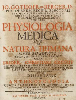 Bild Nr.1: 126-31 Berger,J.G.v.: (Aus der Sammlung Professor Dr.Dr.Johannes Büttner Teil 1)