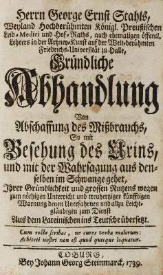 Bild Nr.1: 126-321 Stahl,G.E.: (Aus der Sammlung Professor Dr.Dr.Johannes Büttner Teil 1)