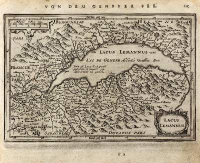 Bild Nr.1: 126-3220 Lacus Lemannus. - Nova Helvetia tabula. - Zurichou.: (Ausland, Schweiz.)