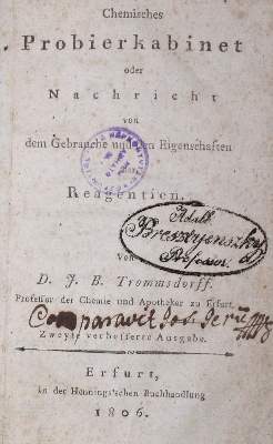 Bild Nr.1: 126-341 Trom(m)sdorff,J.B.: (Aus der Sammlung Professor Dr.Dr.Johannes Büttner Teil 1)