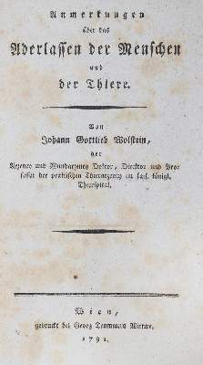 Bild Nr.1: 126-375 Wolstein,J.G.: (Aus der Sammlung Professor Dr.Dr.Johannes Büttner Teil 1)