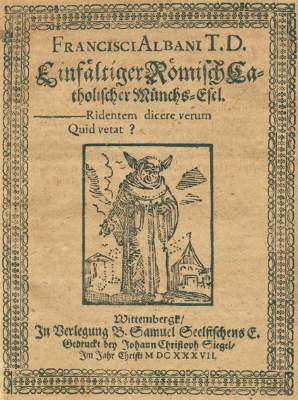 Bild Nr.1: 126-376 Albanus,F.: (Alte Drucke, Handschriften und Theologie)