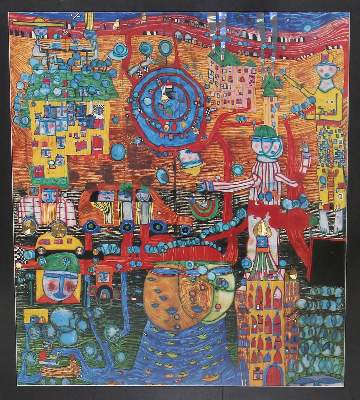 Bild Nr.2: 126-3769 Hundertwasser, Friedensreich: (Künstlergraphik)