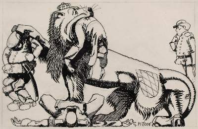 Bild Nr.1: 126-3812 Konvolut.: (Künstlergraphik, Karikatur)