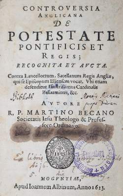 Bild Nr.1: 126-391 Becanus,M.: (Alte Drucke, Handschriften und Theologie)