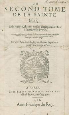 Bild Nr.1: 126-396 Biblia gallica.: (Bibeln)