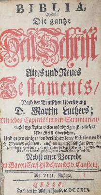 Bild Nr.1: 126-402 Biblia germanica.: (Bibeln)