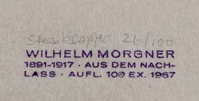 Bild Nr.2: 126-4031 Morgner, Wilhelm: (Künstlergraphik)