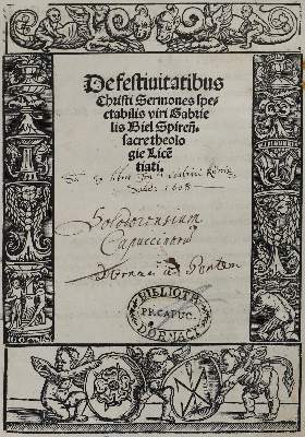 Bild Nr.1: 126-422 Biel,G.: (Alte Drucke, Handschriften und Theologie)