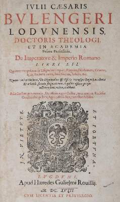 Bild Nr.1: 126-423 Boulenger,J.-C.: (Alte Drucke, Handschriften und Theologie)