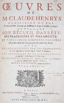 Bild Nr.1: 126-424 Bretonnier,M.B.J.: (Alte Drucke, Handschriften und Theologie)