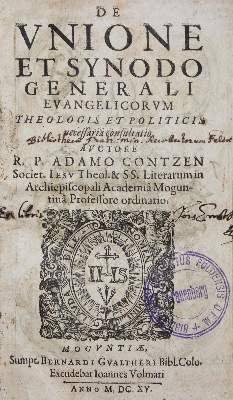 Bild Nr.1: 126-441 Contzen,A.: (Alte Drucke, Handschriften und Theologie)