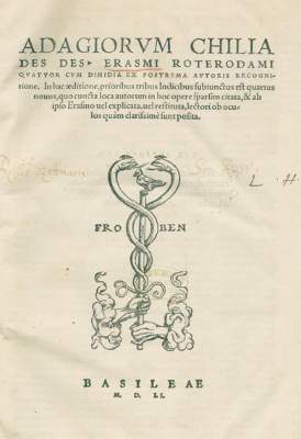 Bild Nr.1: 126-461 Erasmus von Rotterdam,D.: (Alte Drucke, Handschriften und Theologie)