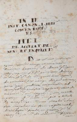 Bild Nr.1: 126-491 Inst(itutiones) Can(onici): (Handschriften, Juridica und Kriminologie)