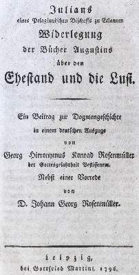 Bild Nr.1: 126-525 (Iulianus Aeclanensis).: (Alte Drucke, Handschriften und Theologie)