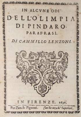 Bild Nr.1: 126-535 Lenzoni,C.: (Alte Drucke, Handschriften und Theologie)