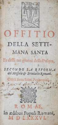 Bild Nr.1: 126-569 Offitio: (Alte Drucke, Handschriften und Theologie)