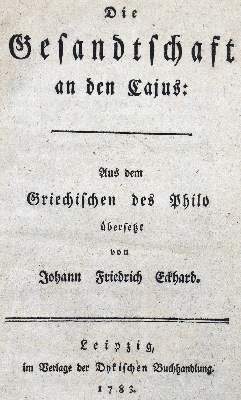 Bild Nr.1: 126-582 Philo von Alexandria.: (Alte Drucke, Handschriften und Theologie)